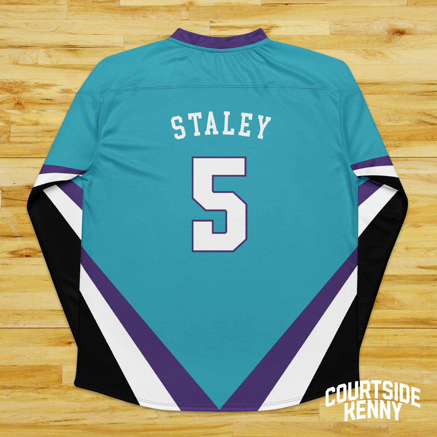 Dawn Staley Teal Charlotte Sting Hockey Shirzee