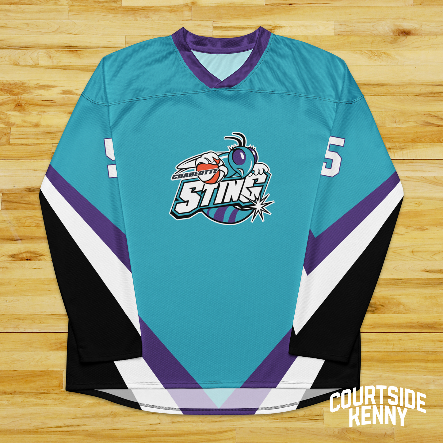 Dawn Staley Teal Charlotte Sting Hockey Shirzee