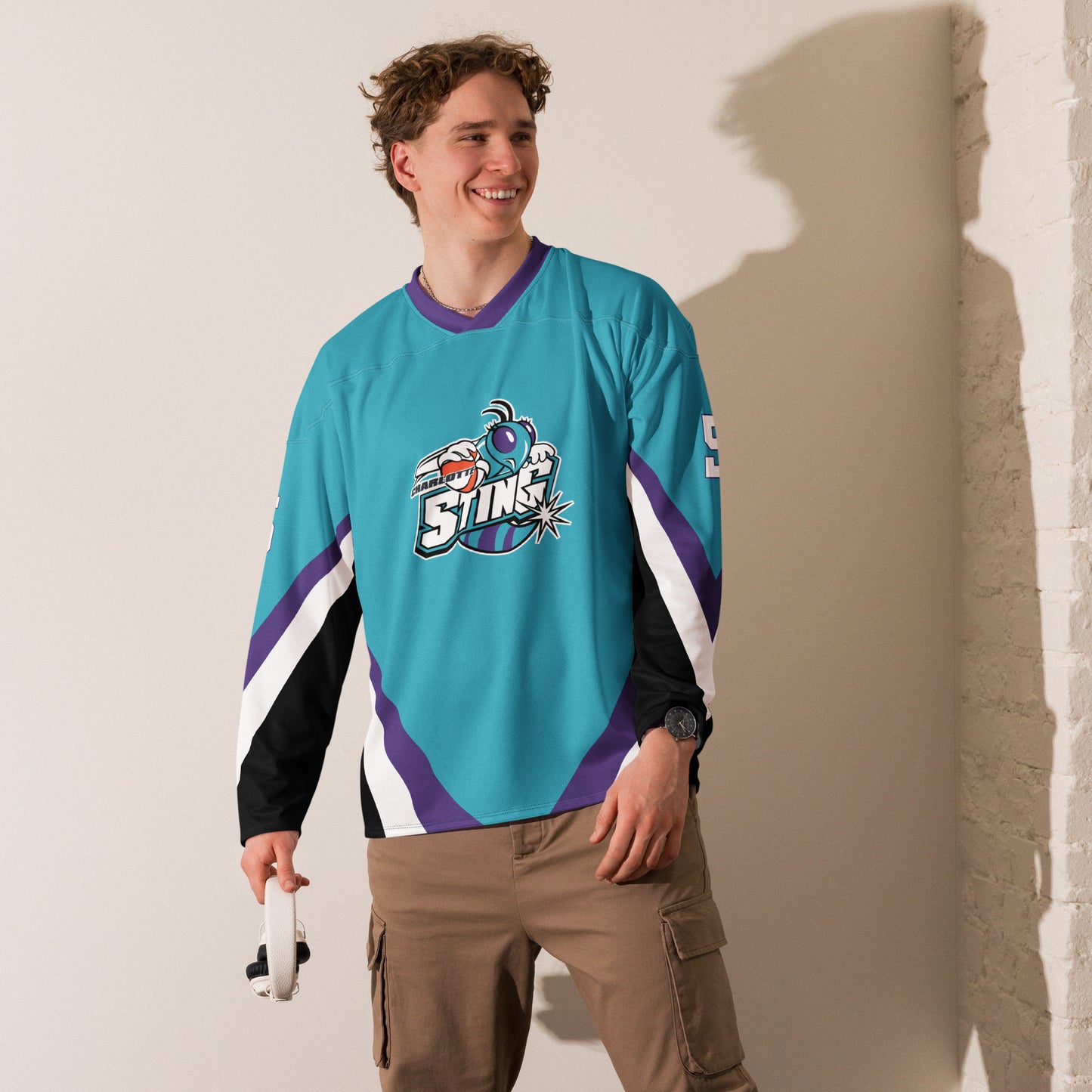 Dawn Staley Teal Charlotte Sting Hockey Shirzee