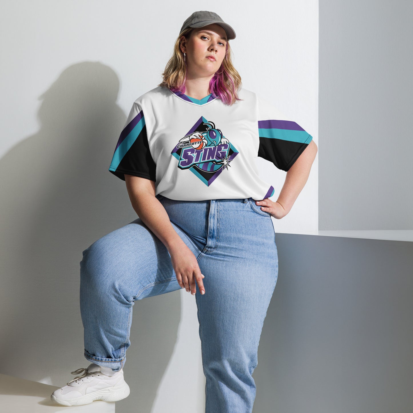 Andrea Stinson White Charlotte Sting Soccer Jersey