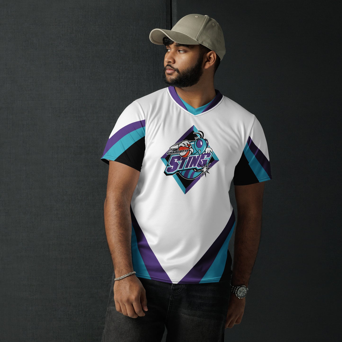 Andrea Stinson White Charlotte Sting Soccer Jersey