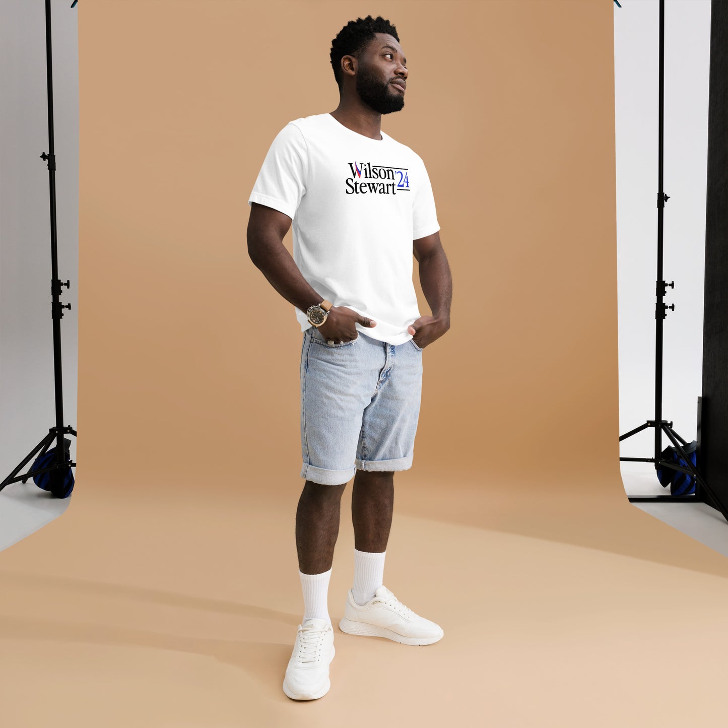 Wilson/Stewart '24 White tee