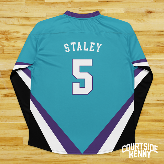 Dawn Staley Teal Charlotte Sting Hockey Shirzee