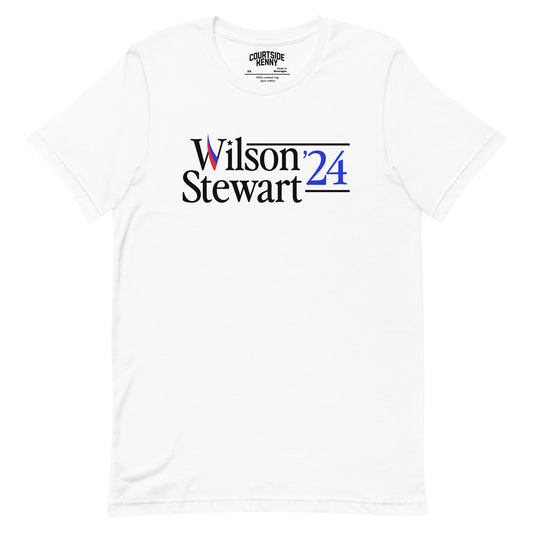 Wilson/Stewart '24 White tee